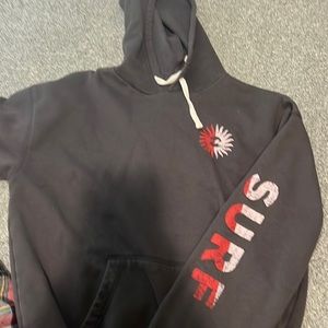 billabong hoodie, large, grey